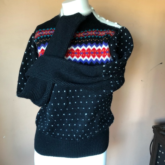 Vintage Sweaters - Vintage angora Italian Mob gorgeous sweater